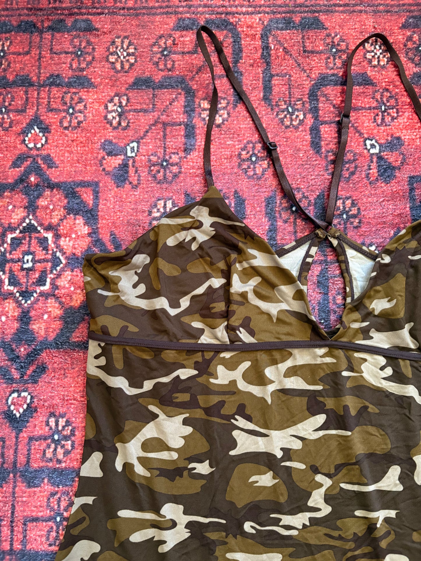 VINTAGE LA SENZA CAMO CAMI - L