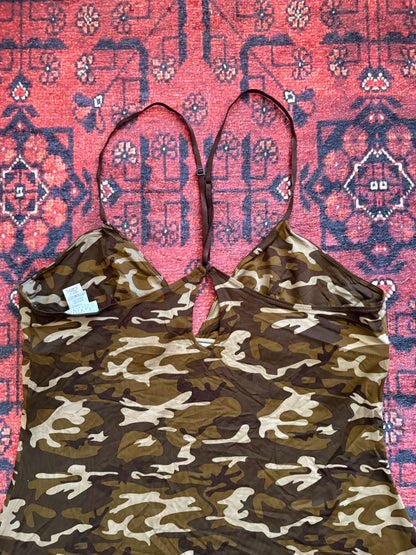 VINTAGE LA SENZA CAMO CAMI - L