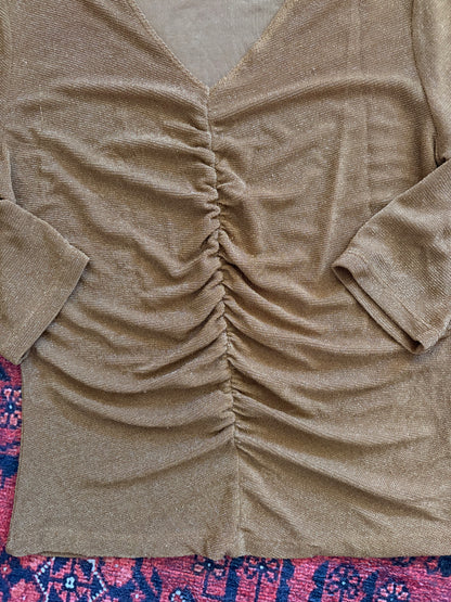 VINTAGE CACHE LONG SLEEVE TOP - L