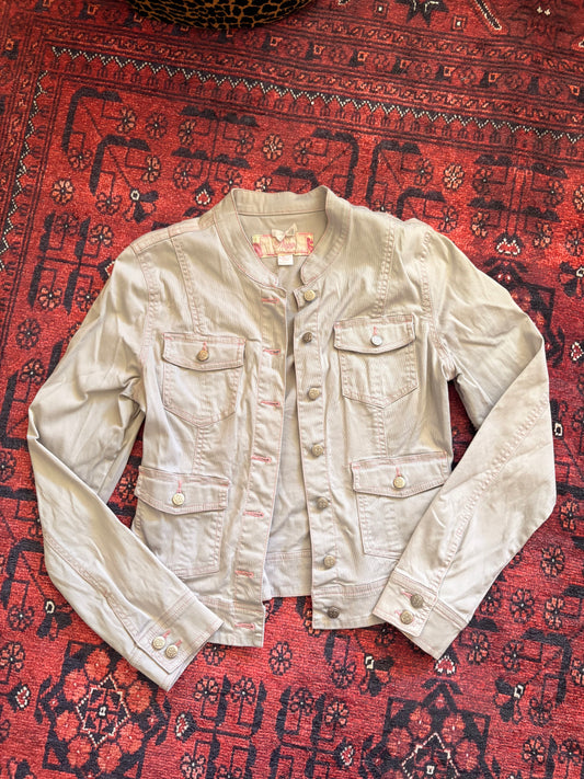 Y2K CREAM JACKET - M