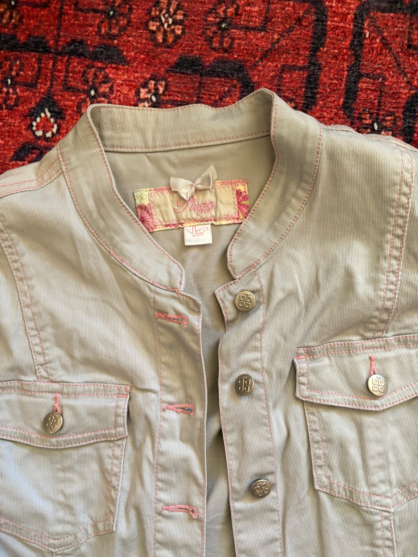 Y2K CREAM JACKET - M