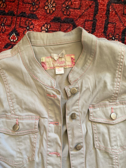 Y2K CREAM JACKET - M