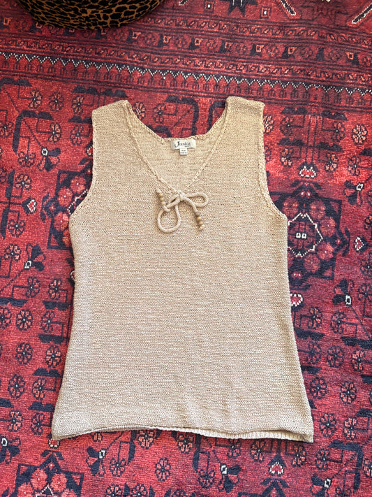 VINTAGE CROCHET TANK - M