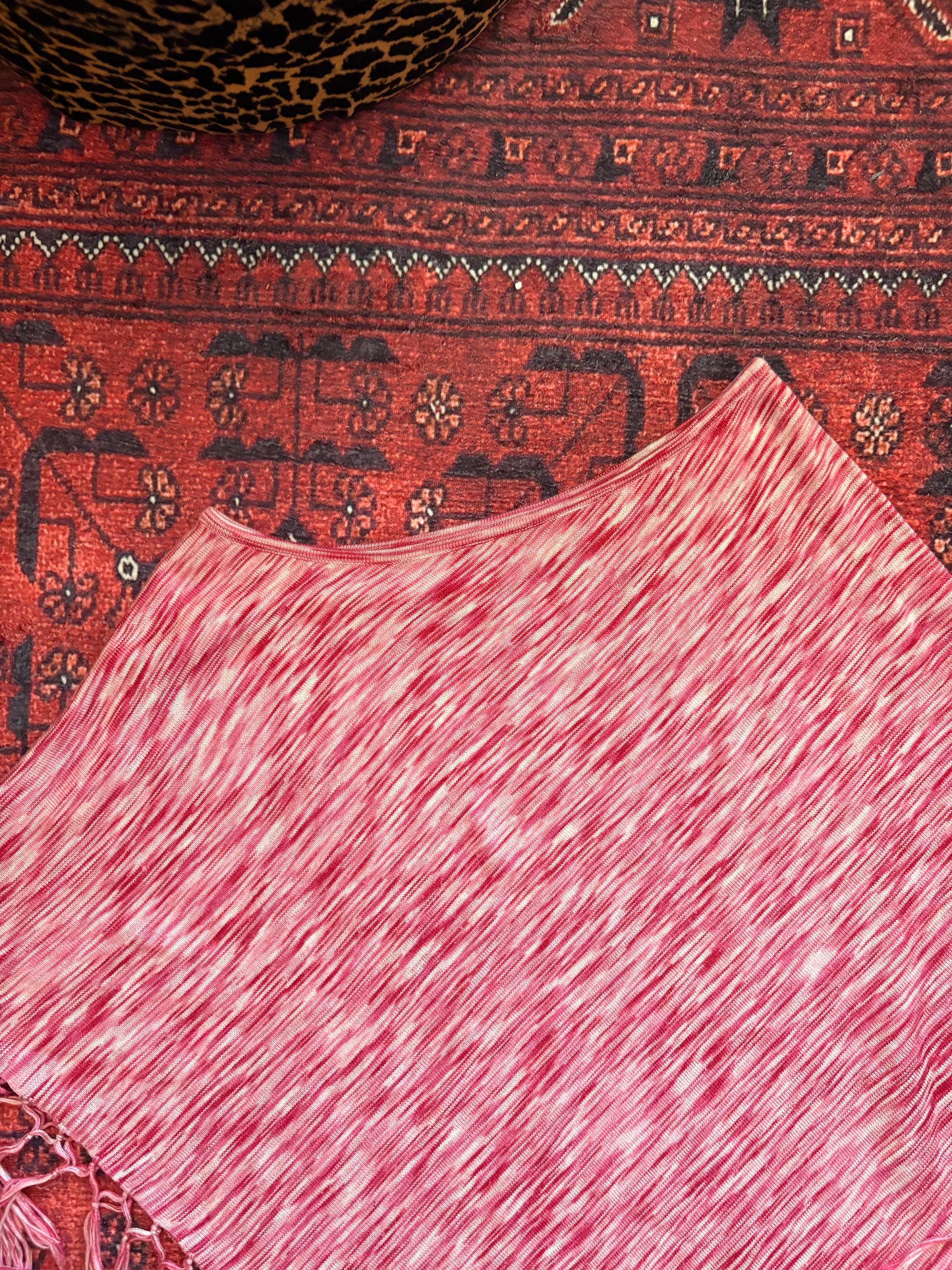 Y2K PINK PONCHO