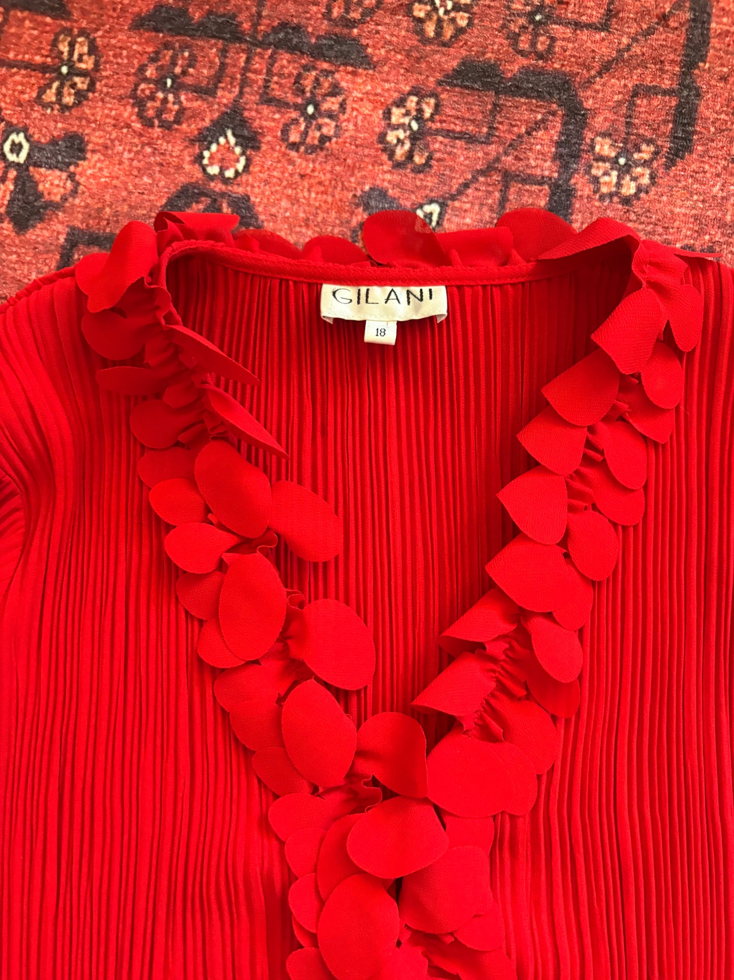 VINTAGE GILANI RUFFLE BLOUSE