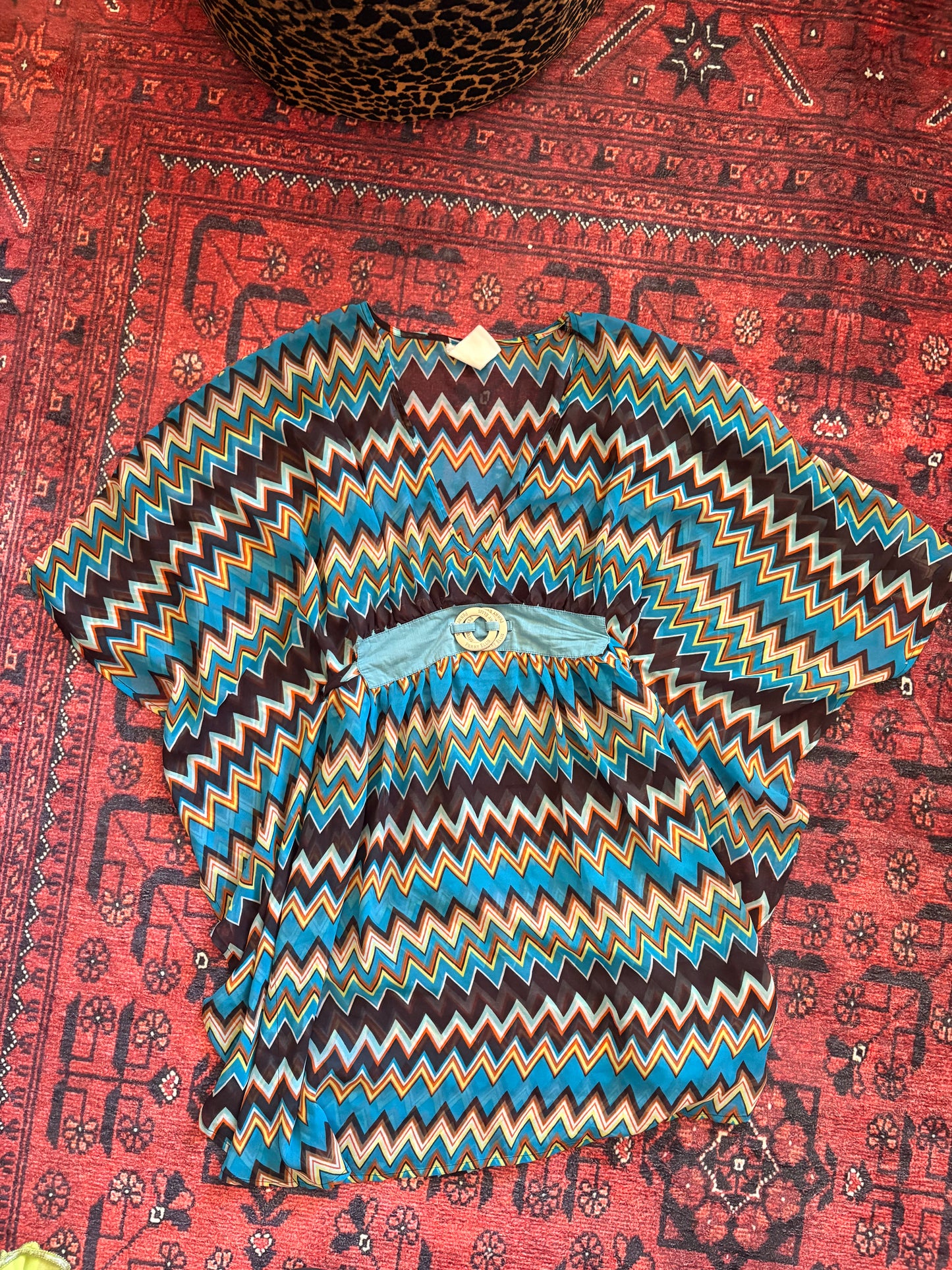 PERRY ELLIS KIMONO DRESS - S