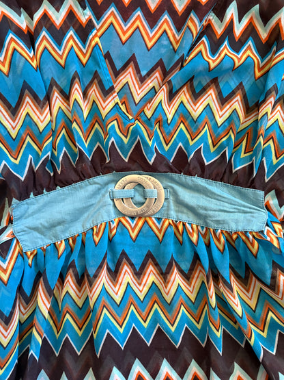PERRY ELLIS KIMONO DRESS - S