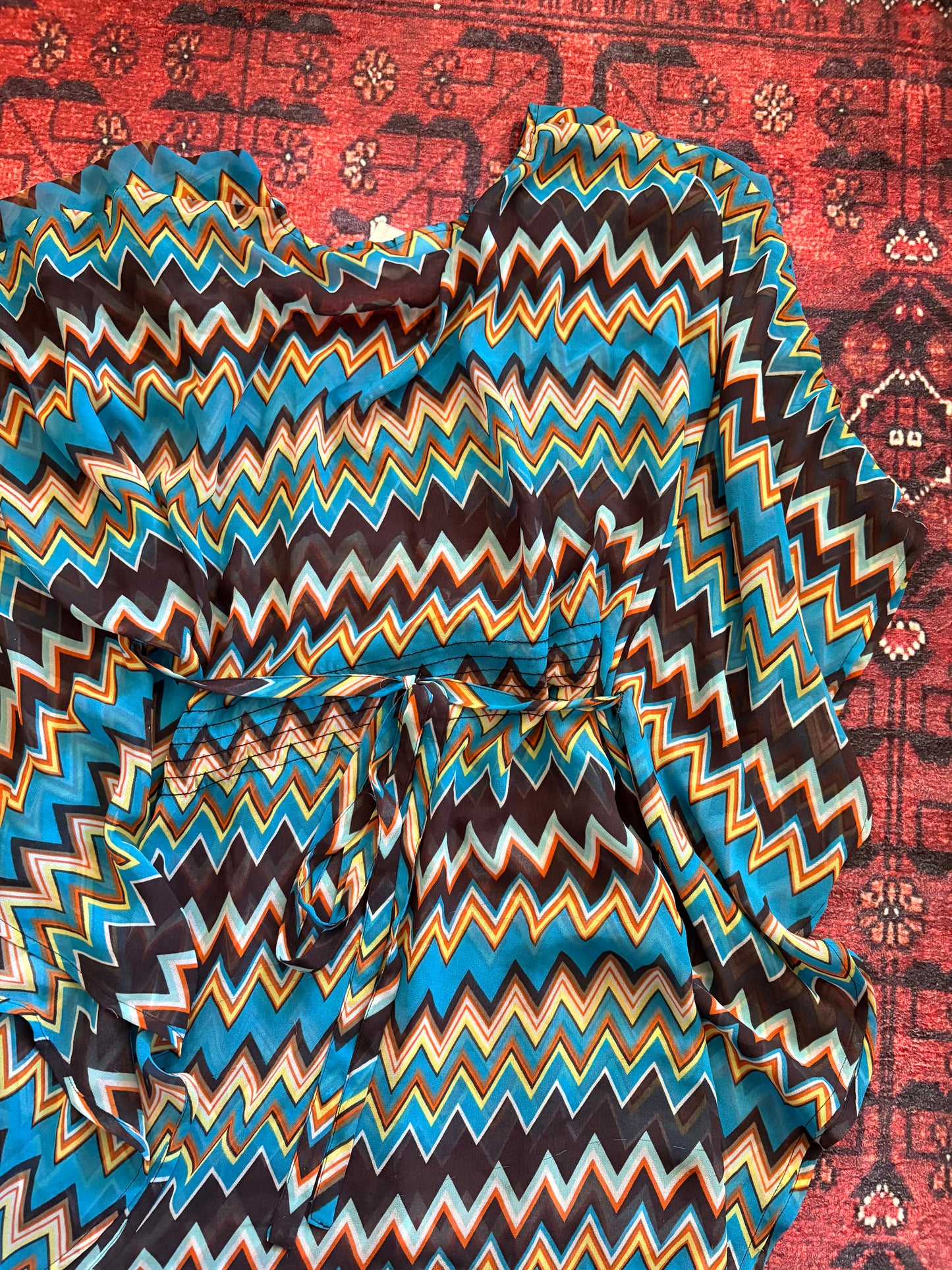 PERRY ELLIS KIMONO DRESS - S