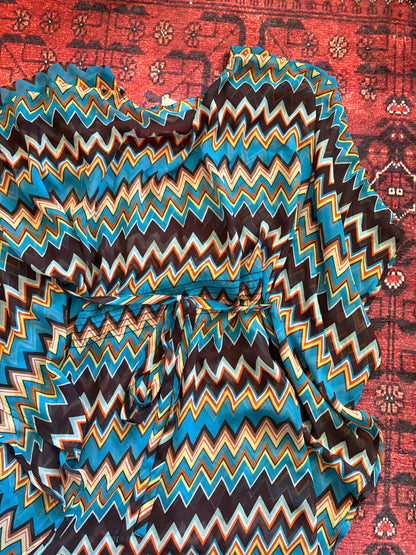 PERRY ELLIS KIMONO DRESS - S