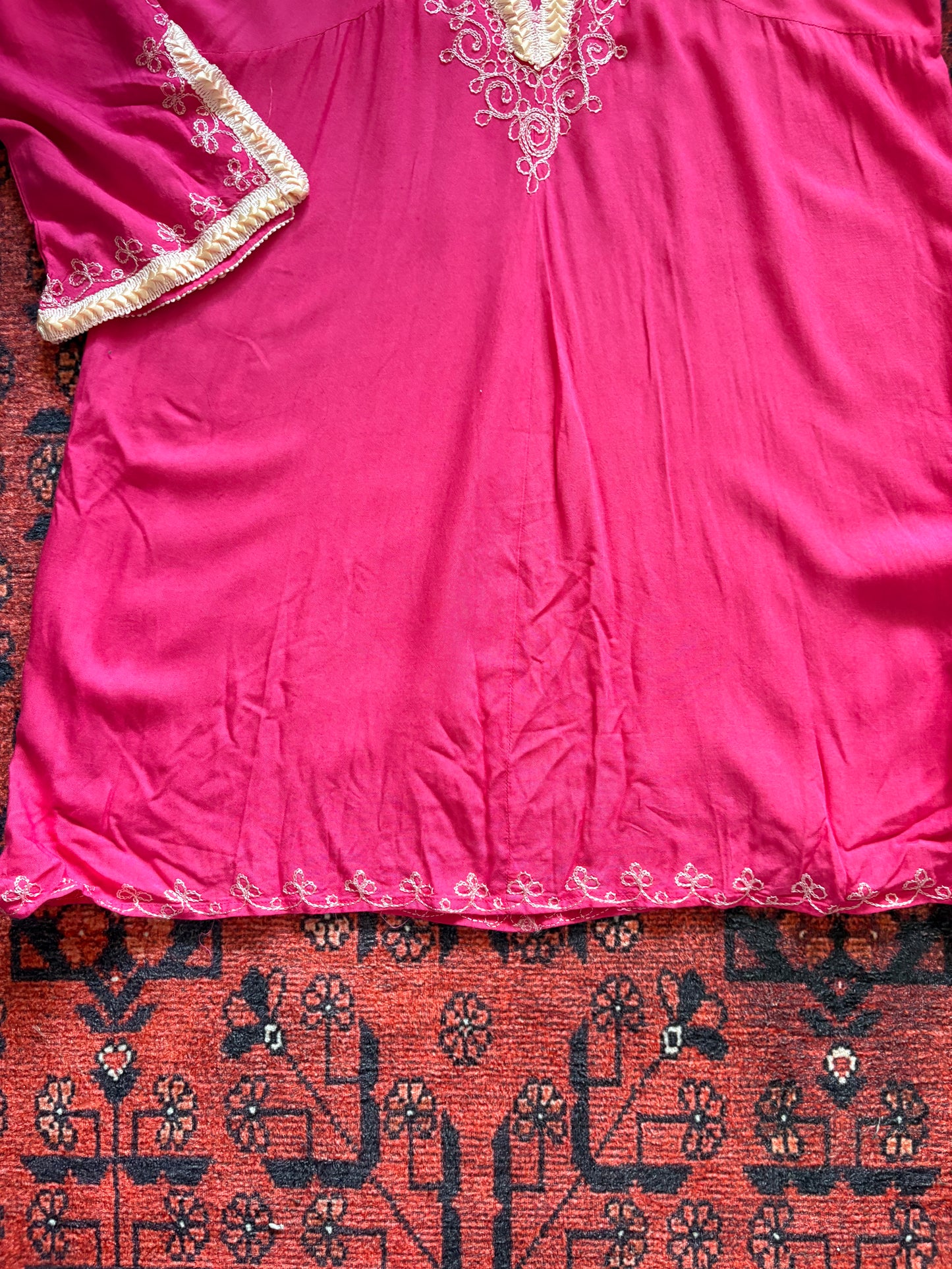 PINK BOHO TUNIC/BEACH COVER UP - 2