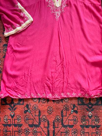 PINK BOHO TUNIC/BEACH COVER UP - 2