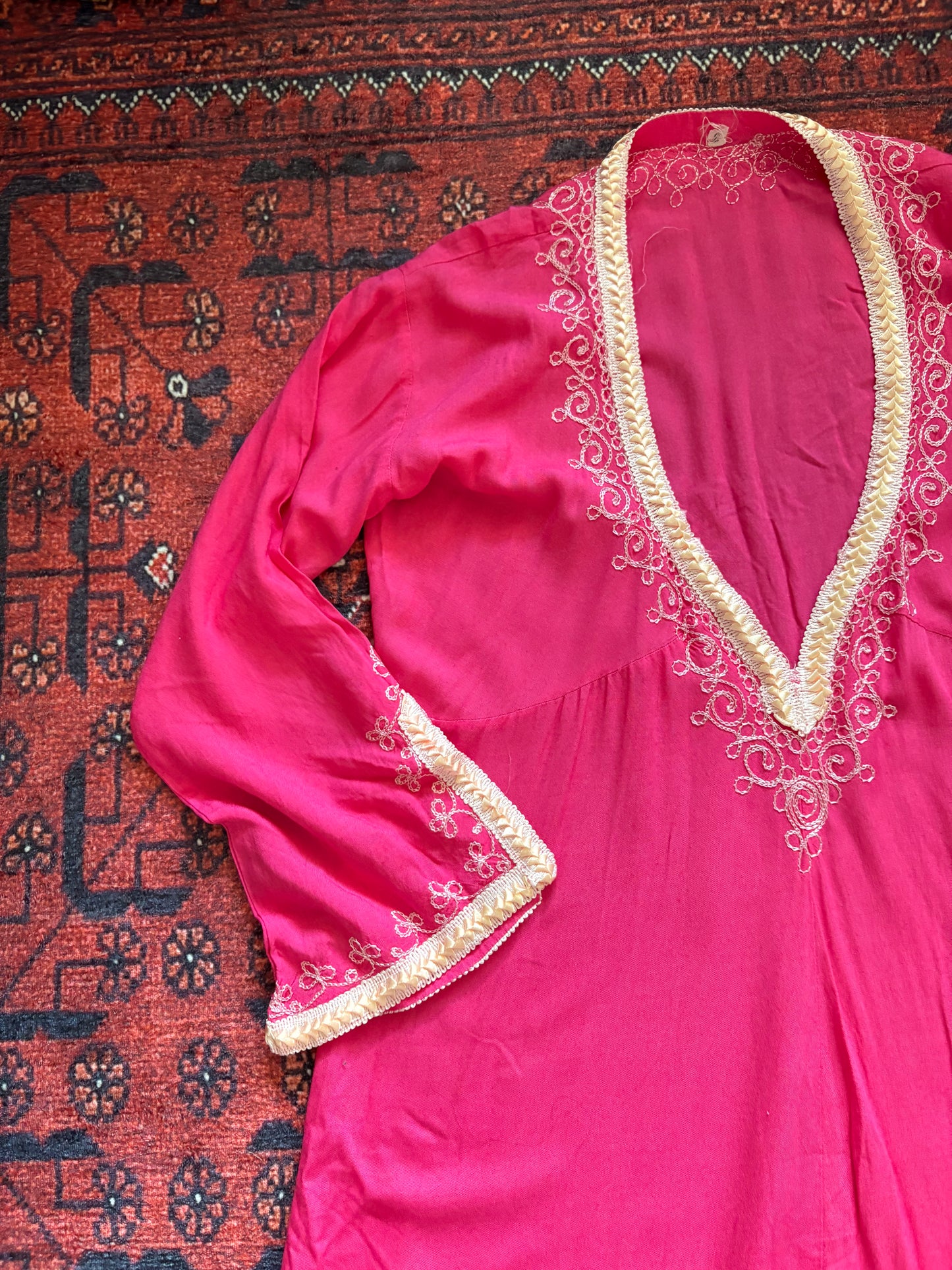 PINK BOHO TUNIC/BEACH COVER UP - 2