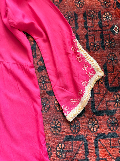 PINK BOHO TUNIC/BEACH COVER UP - 2