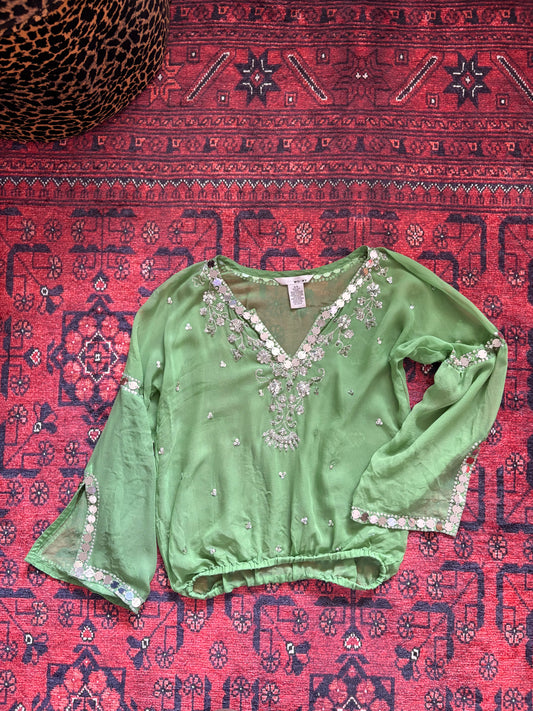 BOHO SEQUIN CROP TOP - 6