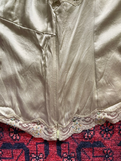 VINTAGE SILK LACE CAMI - M