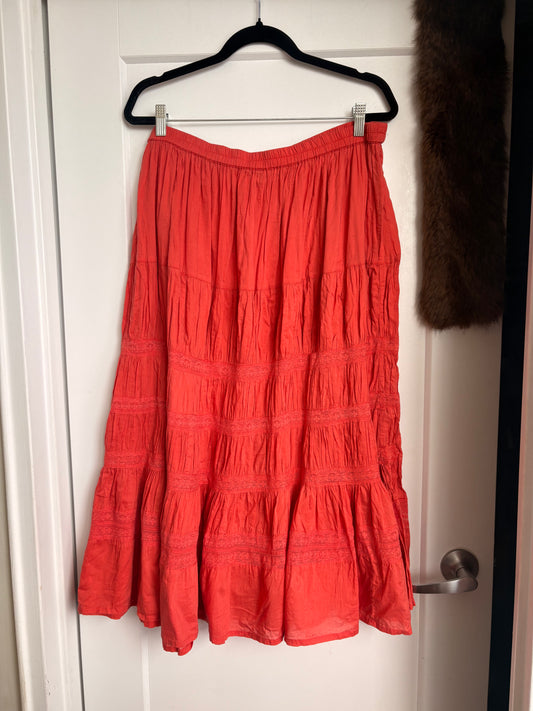 WHITE STAG SUMMER MAXI SKIRT - L