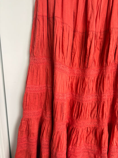 WHITE STAG SUMMER MAXI SKIRT - L