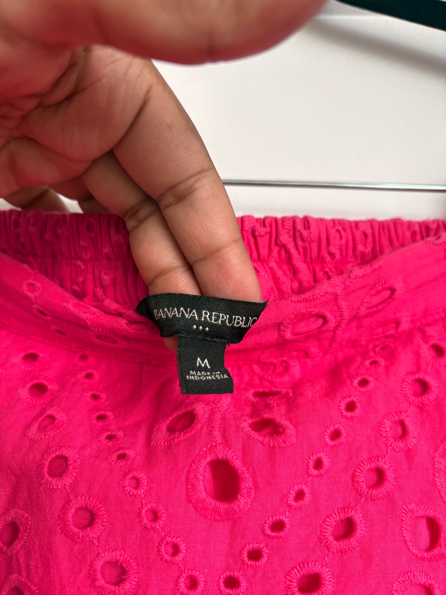 PINK MIDI SKIRT - M