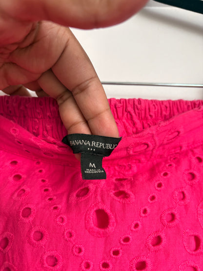 PINK MIDI SKIRT - M