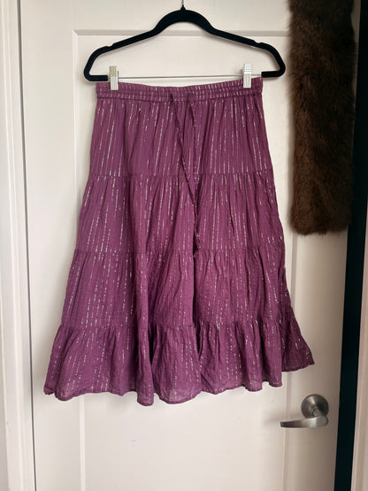 VINTAGE TRAMP PURPLE MAXI SKIRT - L
