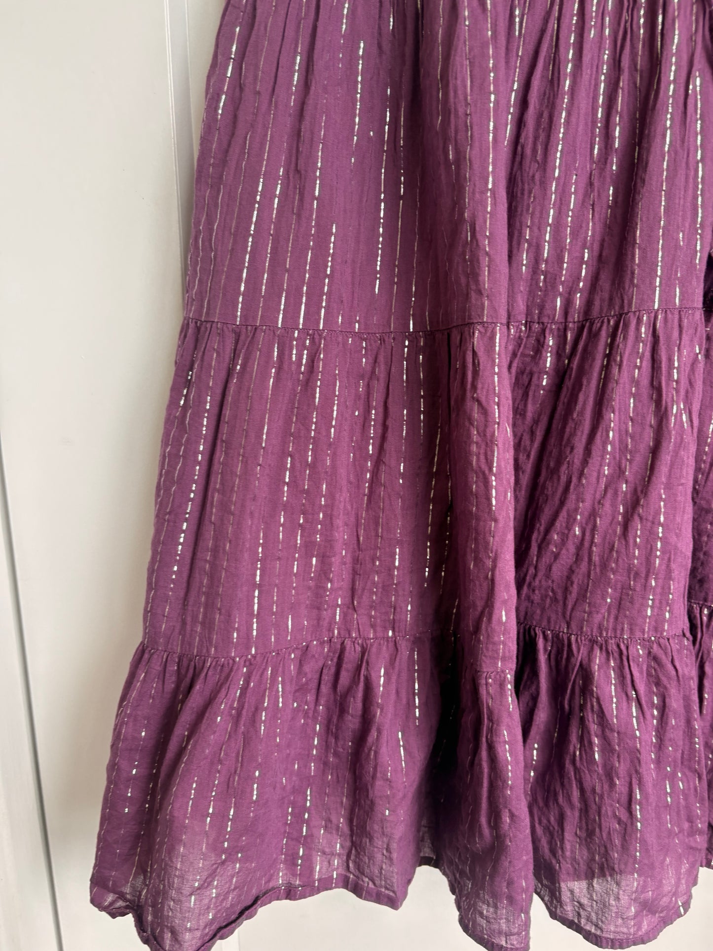 VINTAGE TRAMP PURPLE MAXI SKIRT - L