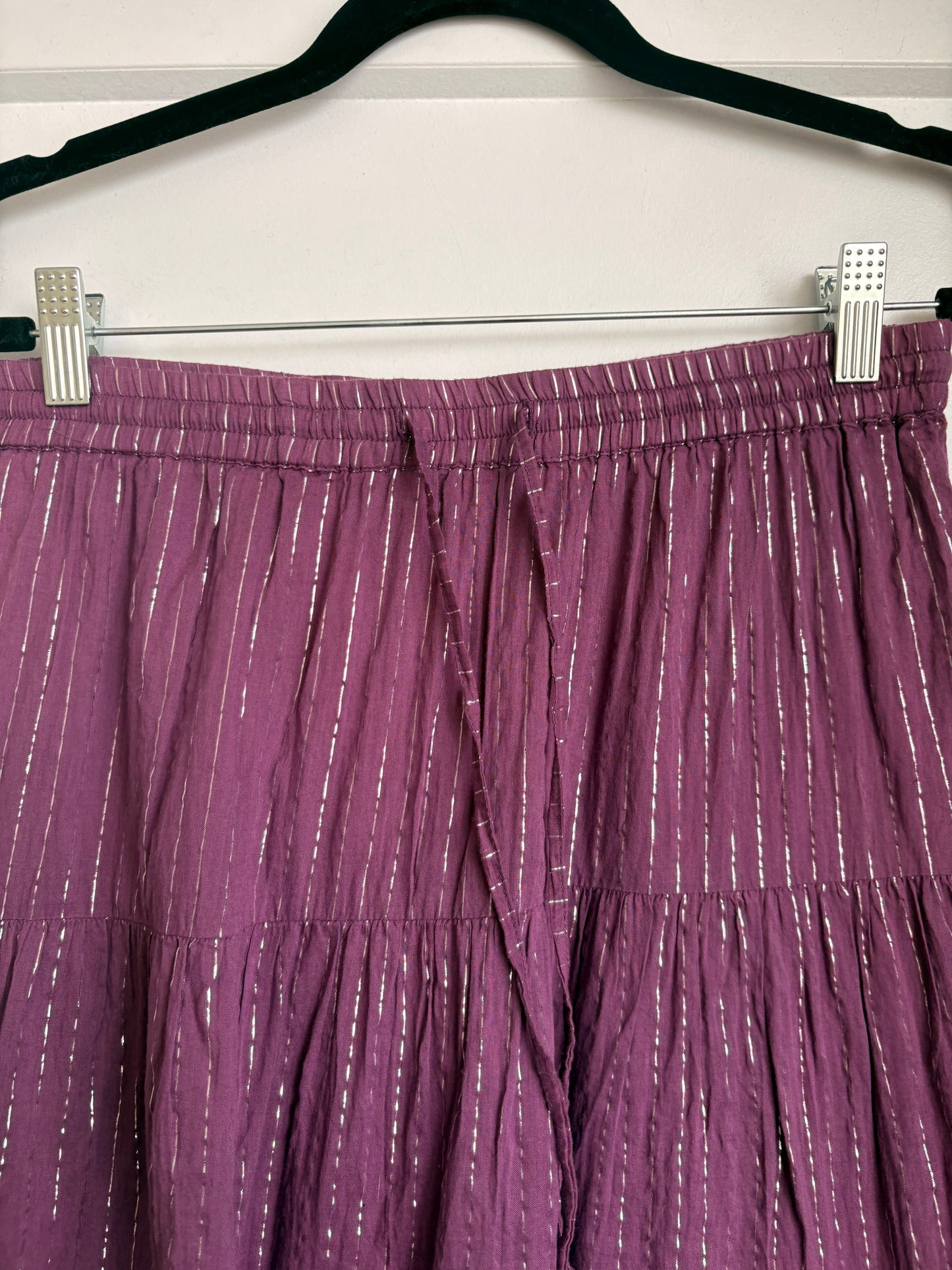VINTAGE TRAMP PURPLE MAXI SKIRT - L