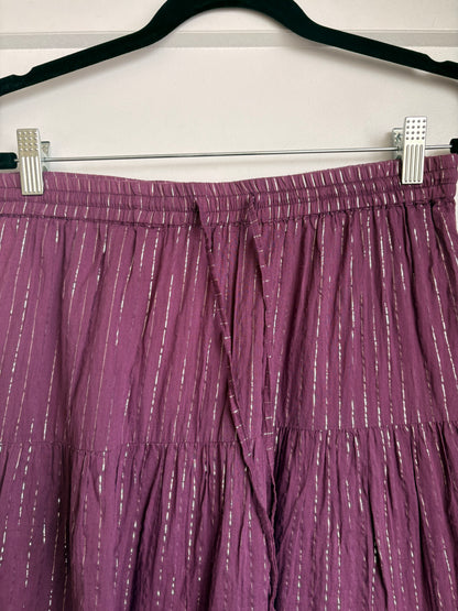 VINTAGE TRAMP PURPLE MAXI SKIRT - L