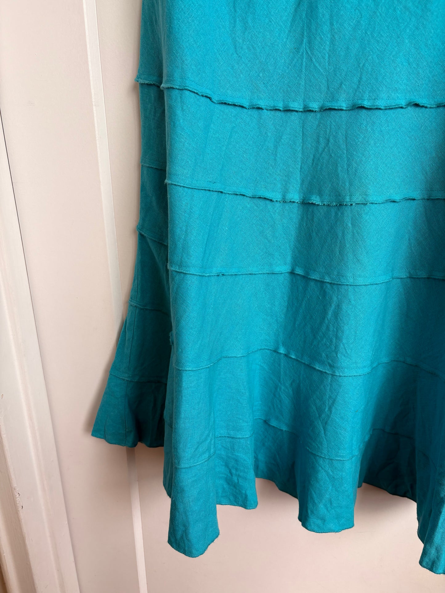 VINTAGE TIERED MAXI SKIRT - 16