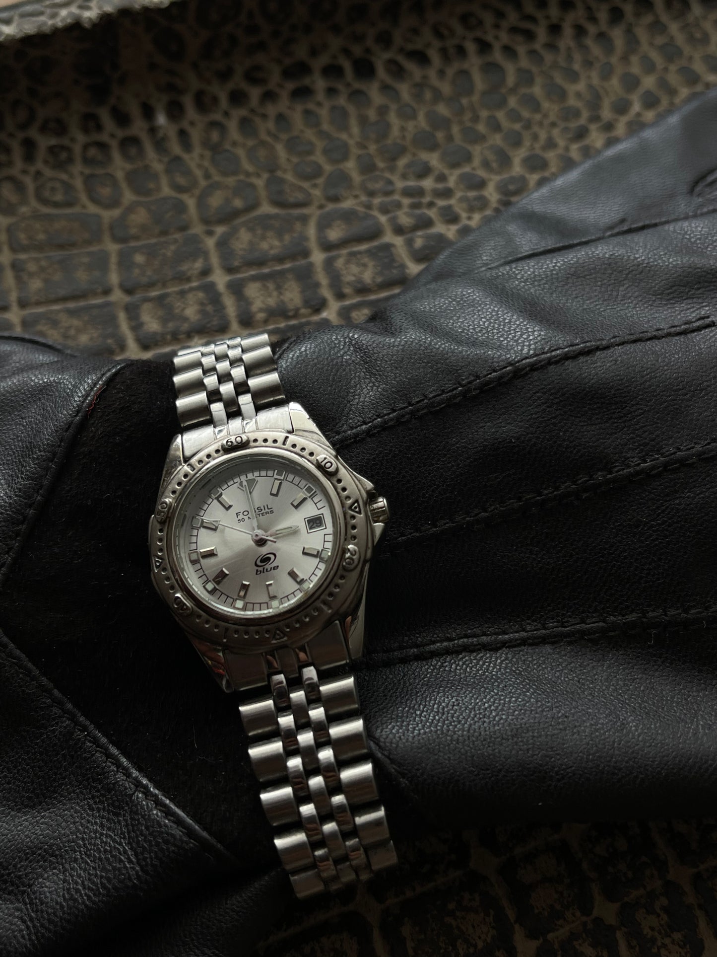 FOSSIL BLUE WATCH