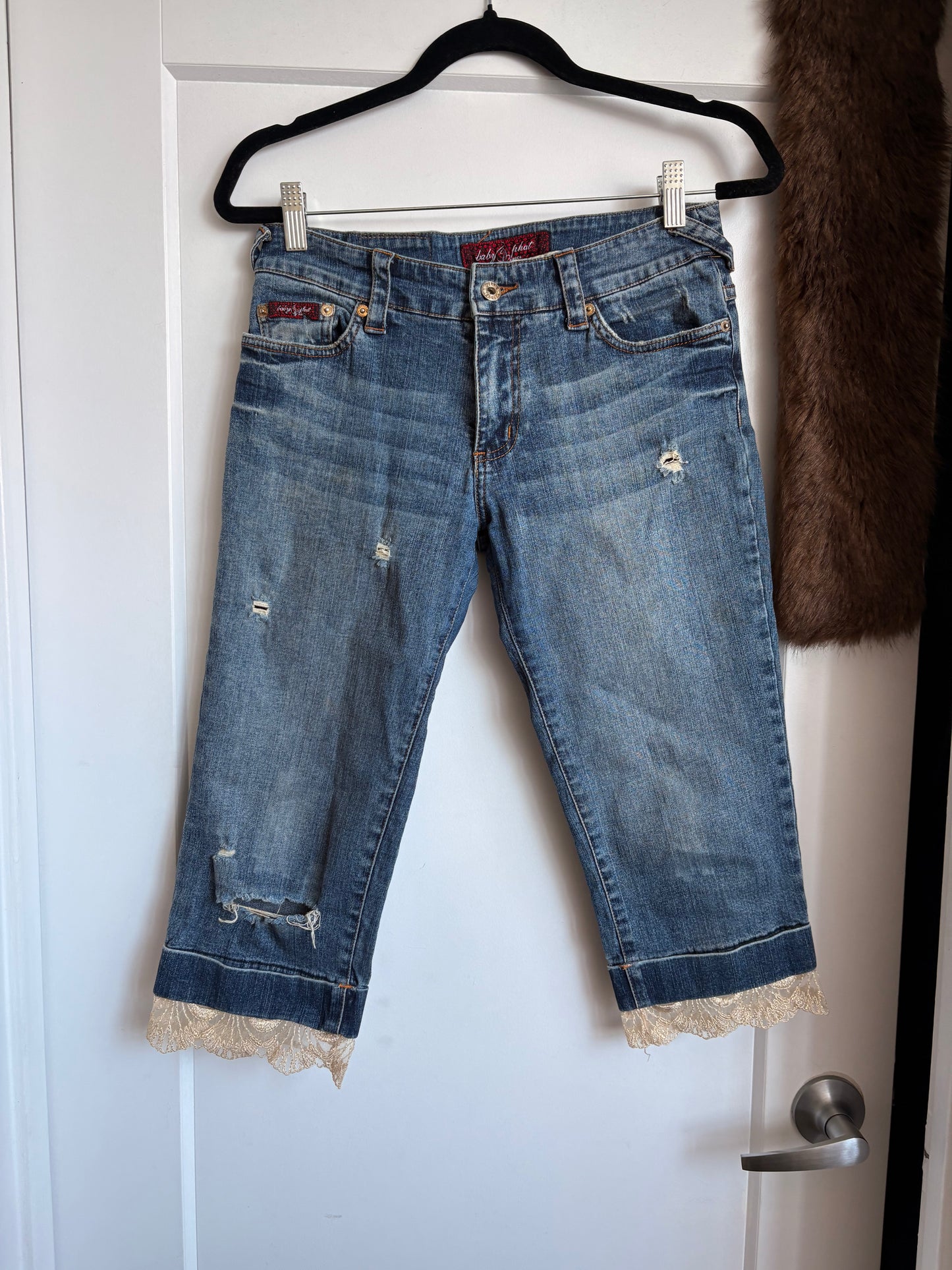 VINTAGE DENIM BABY PHAT CAPRI - 5