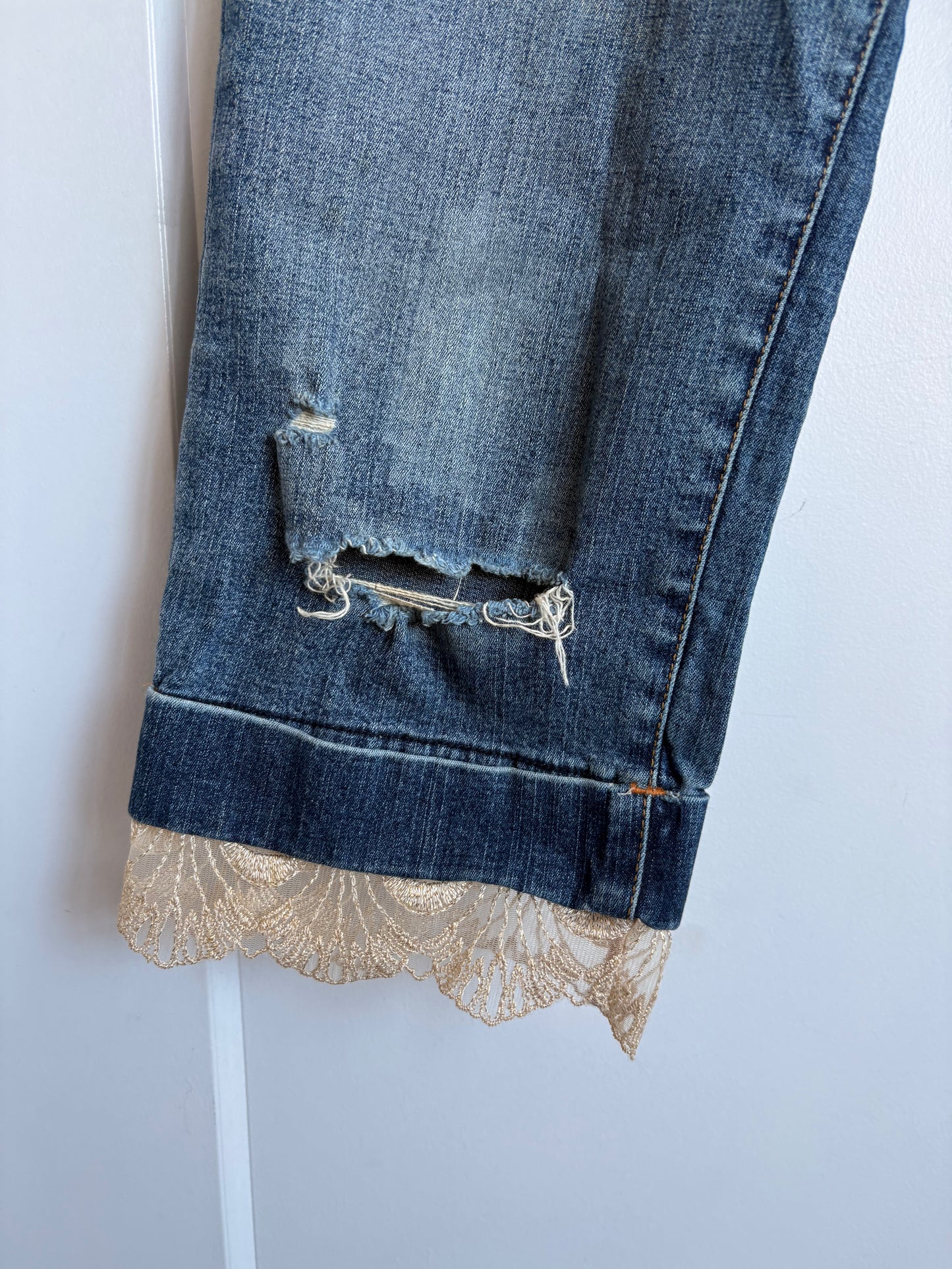 VINTAGE DENIM BABY PHAT CAPRI - 5
