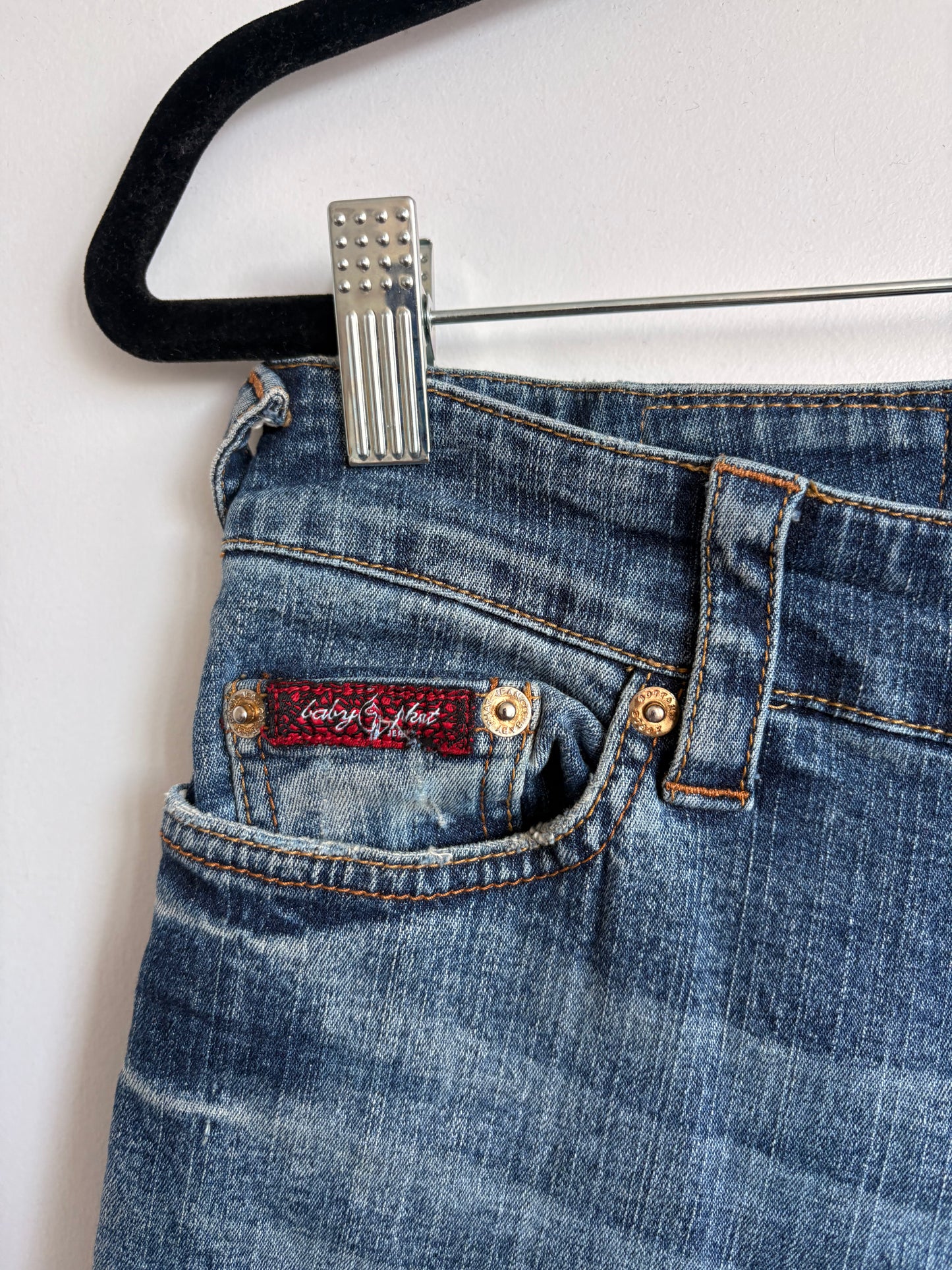 VINTAGE DENIM BABY PHAT CAPRI - 5