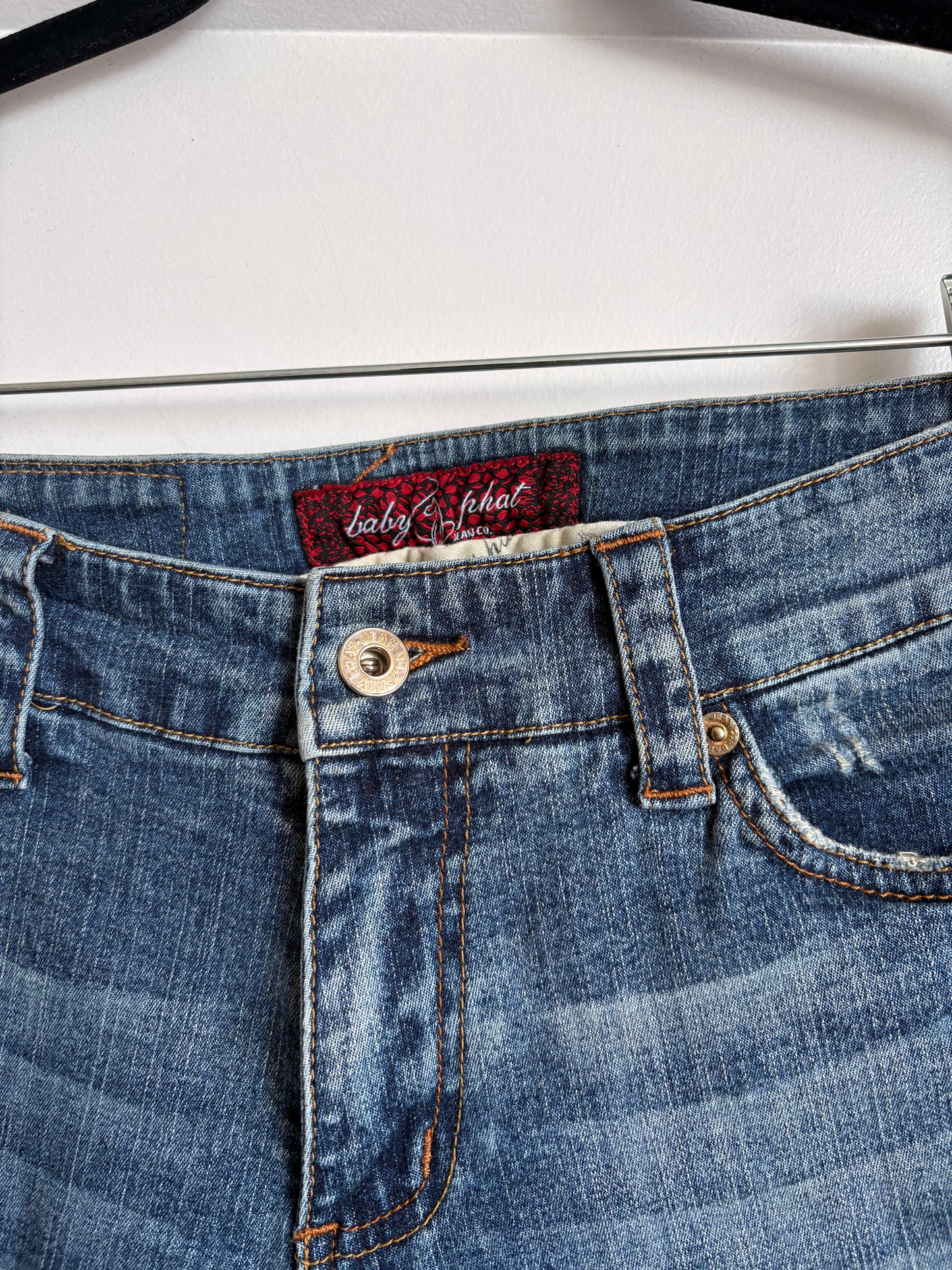 VINTAGE DENIM BABY PHAT CAPRI - 5