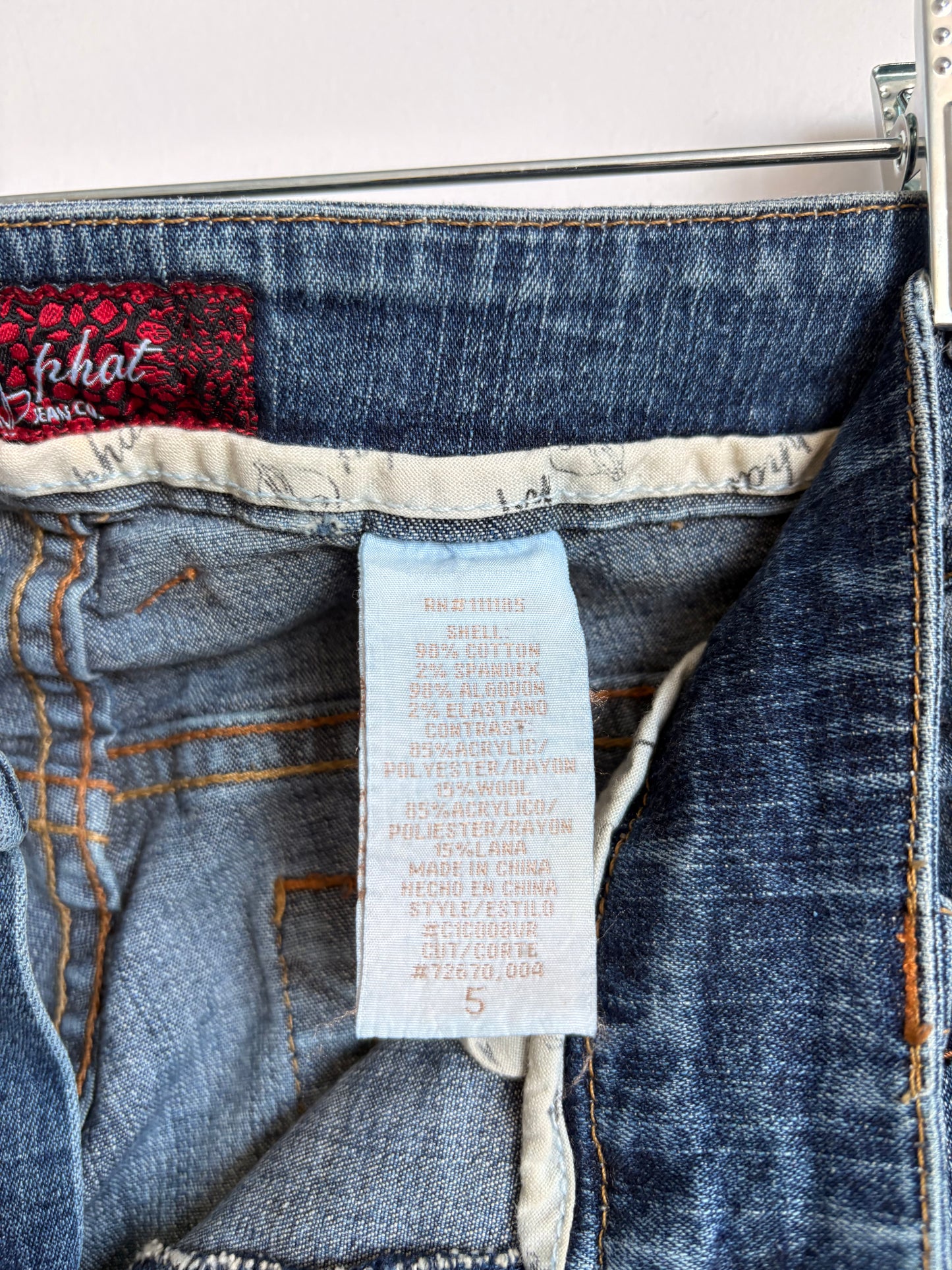 VINTAGE DENIM BABY PHAT CAPRI - 5