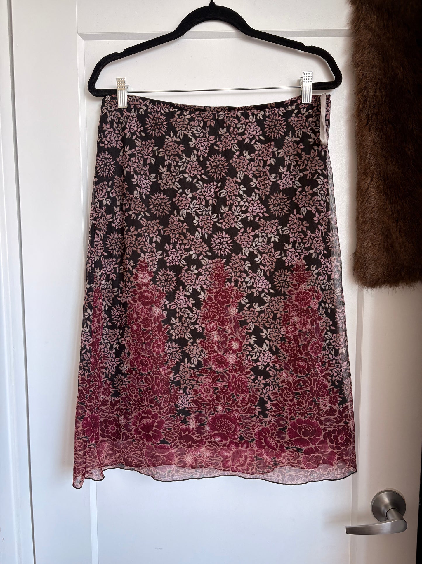 VINTAGE FLORAL MEXX SKIRT - M