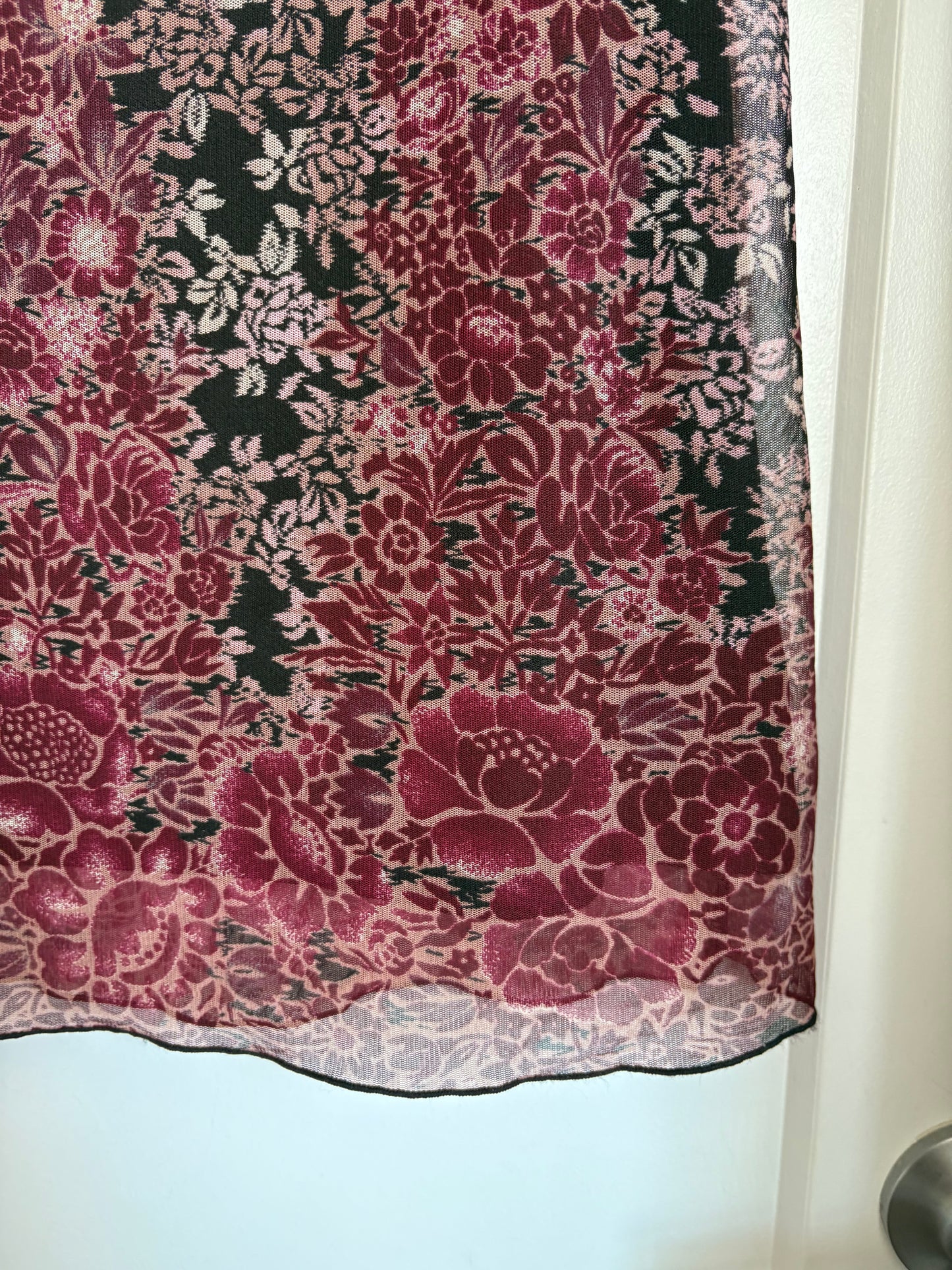 VINTAGE FLORAL MEXX SKIRT - M