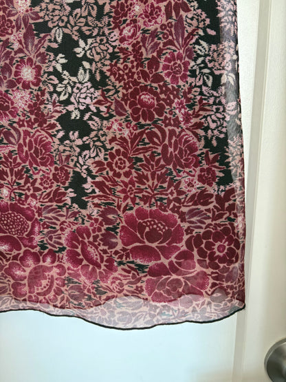 VINTAGE FLORAL MEXX SKIRT - M
