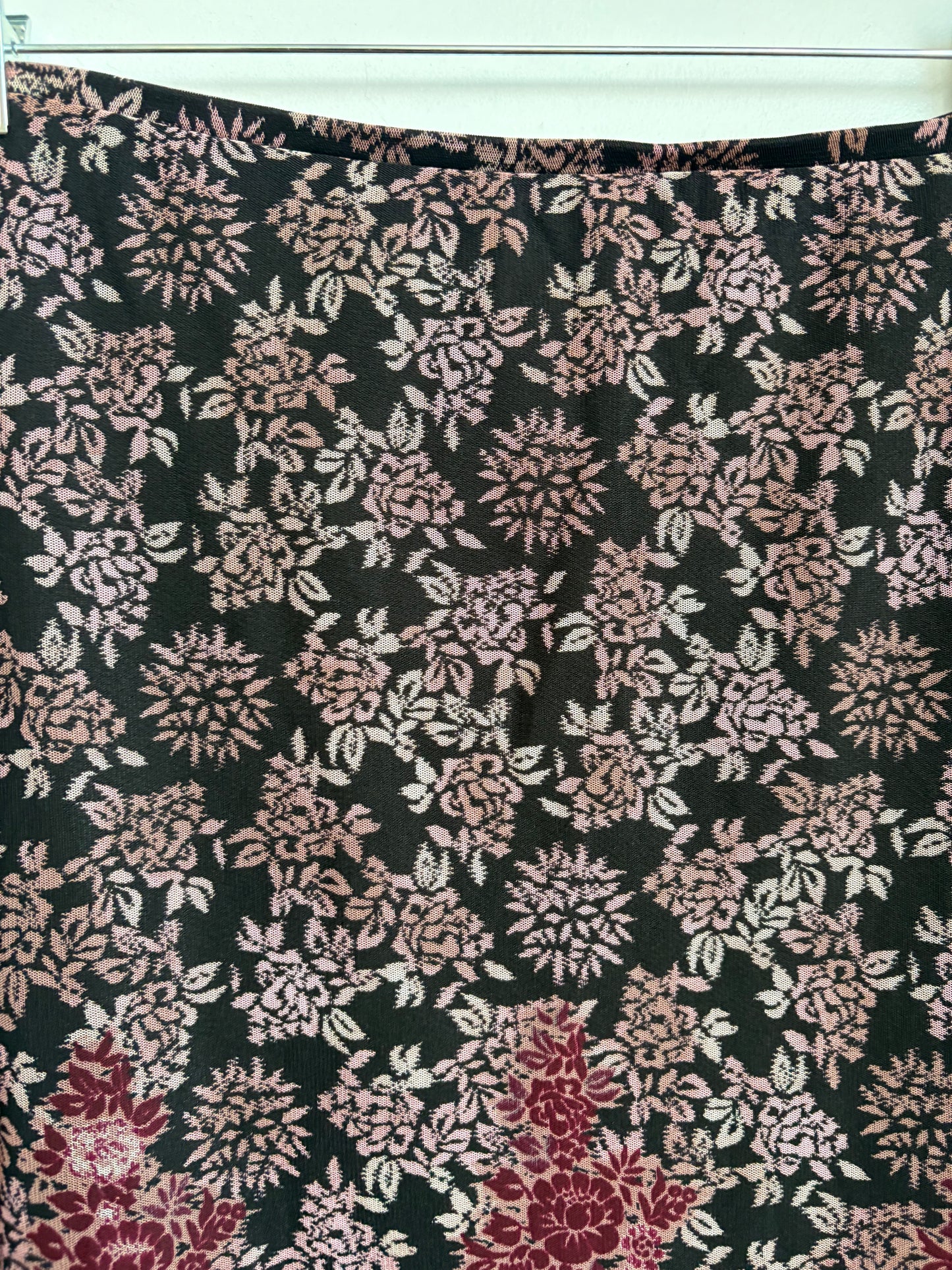 VINTAGE FLORAL MEXX SKIRT - M