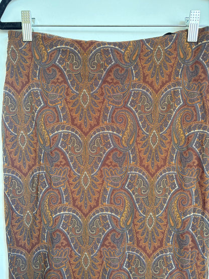 VINTAGE PAISLEY MAXI SKIRT - S