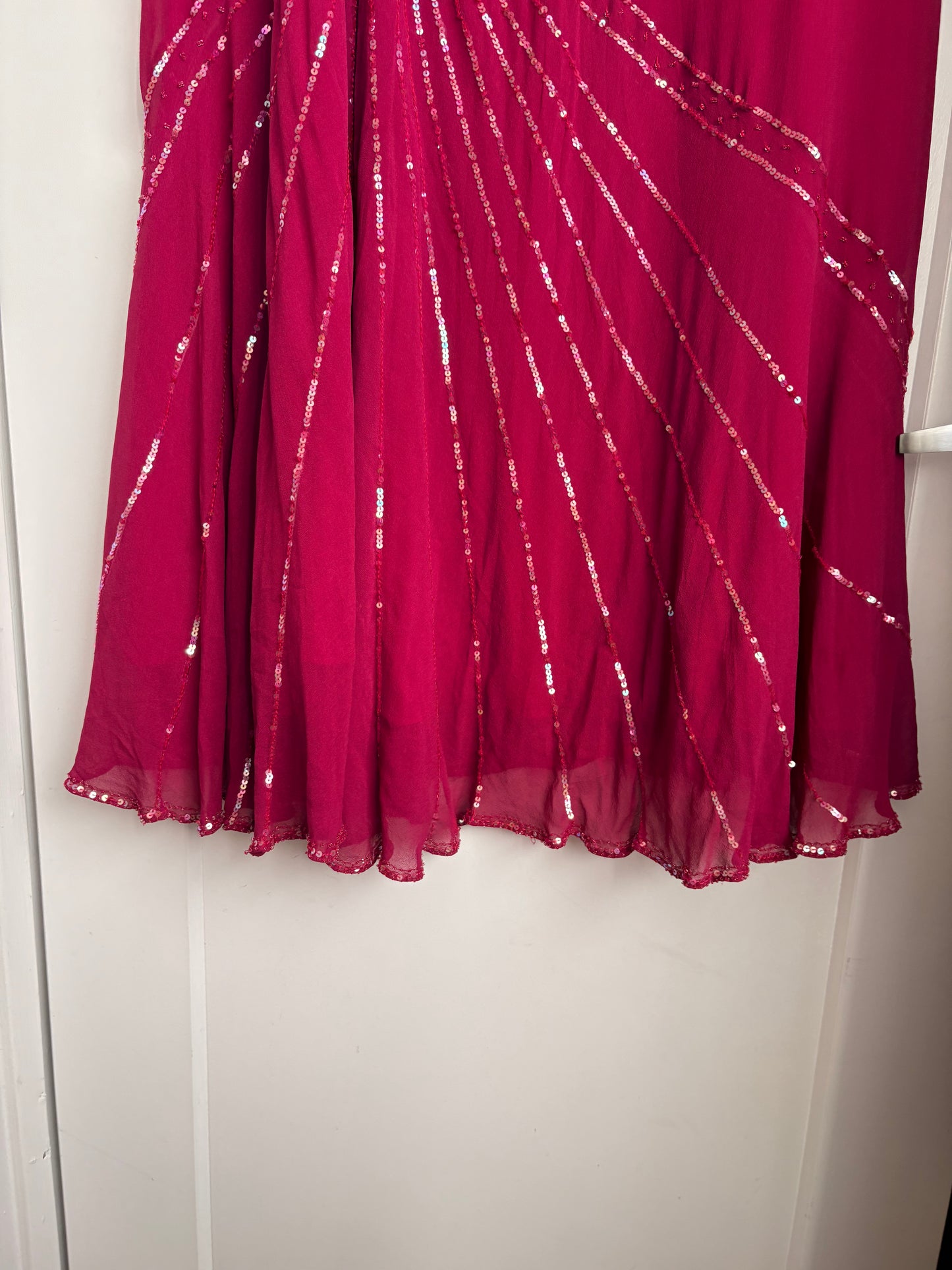 VINTAGE SEQUIN MAXI SKIRT - M