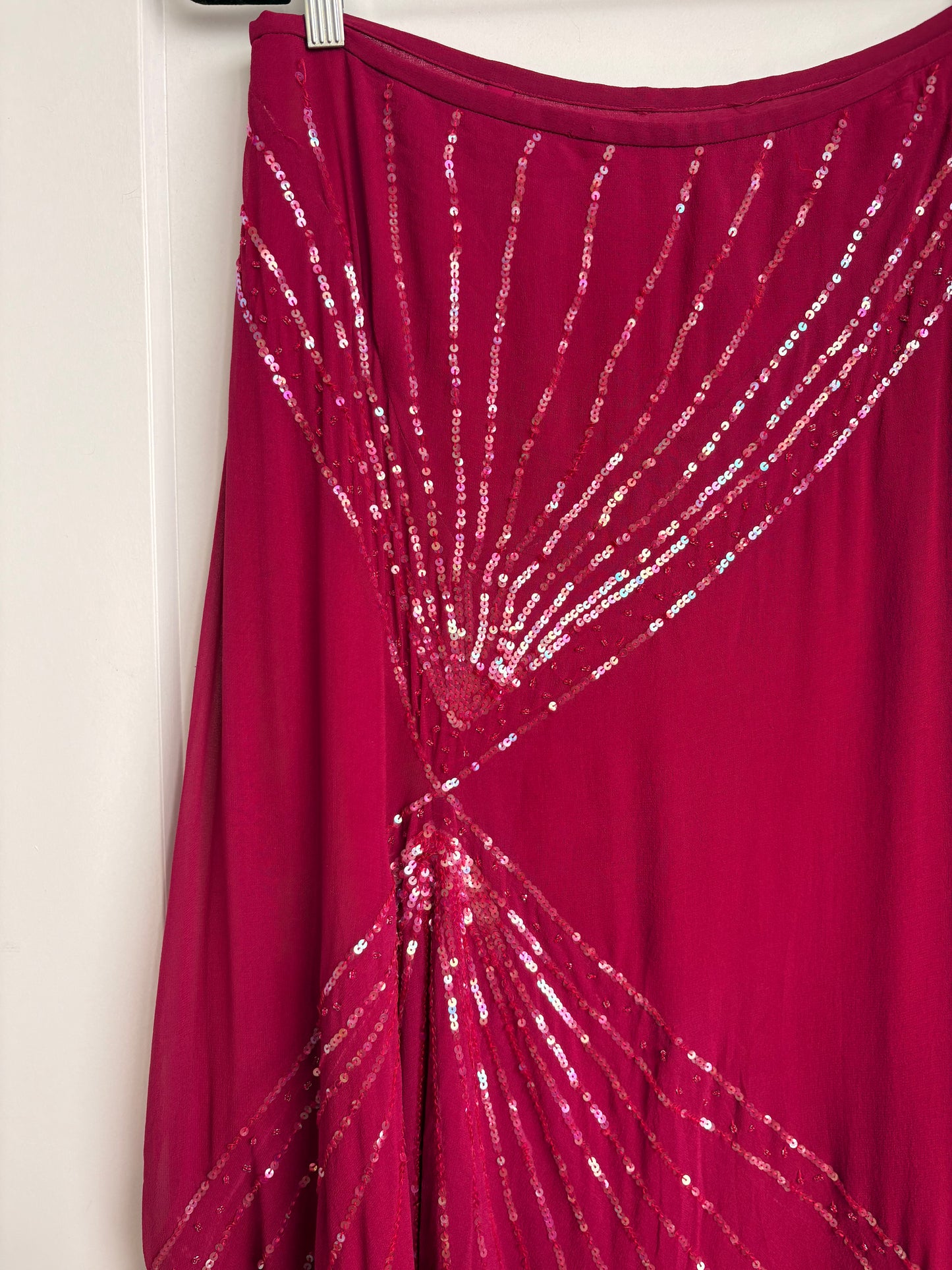VINTAGE SEQUIN MAXI SKIRT - M