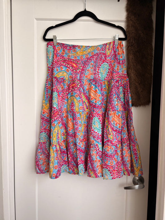 PAISLEY RALPH LAUREN SKIRT - M