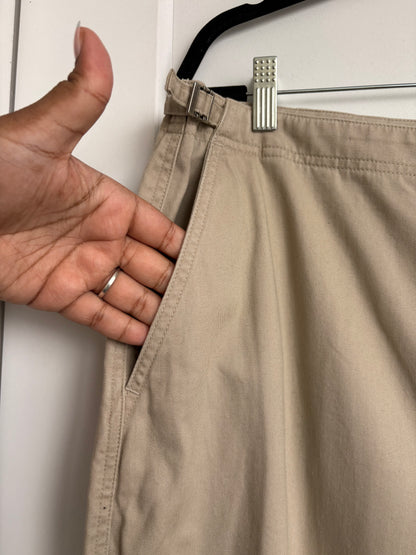 RALPH LAUREN KHAKI MAXI SKIRT - 18