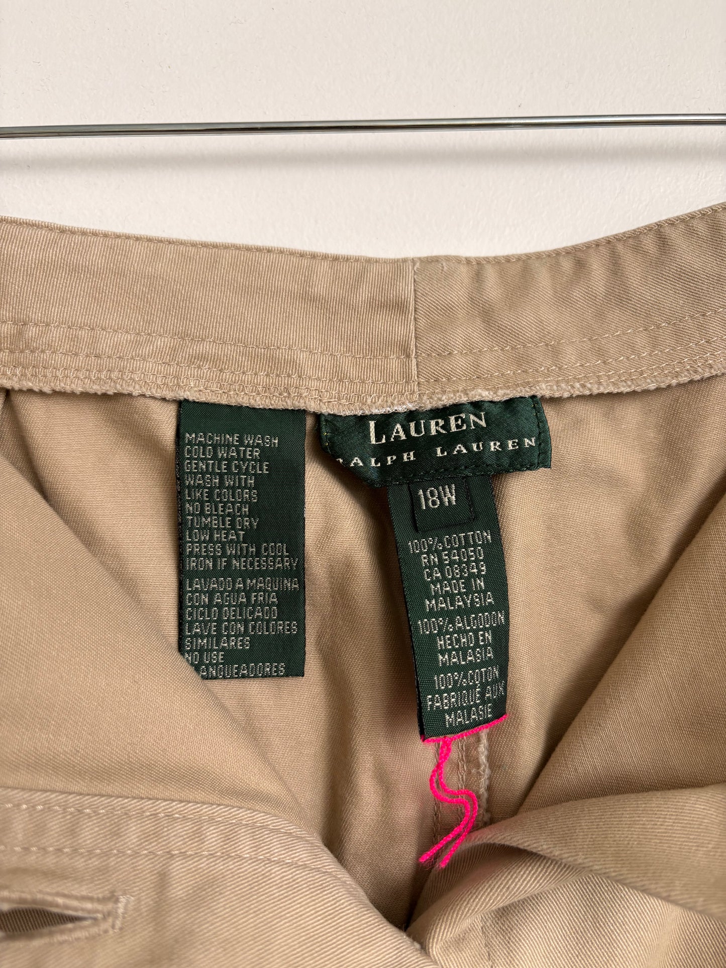 RALPH LAUREN KHAKI MAXI SKIRT - 18