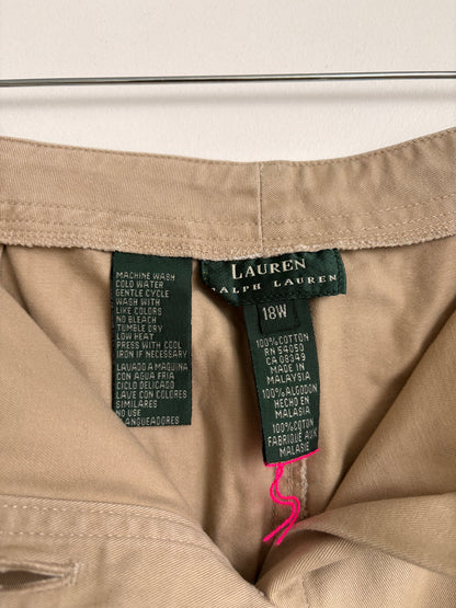 RALPH LAUREN KHAKI MAXI SKIRT - 18
