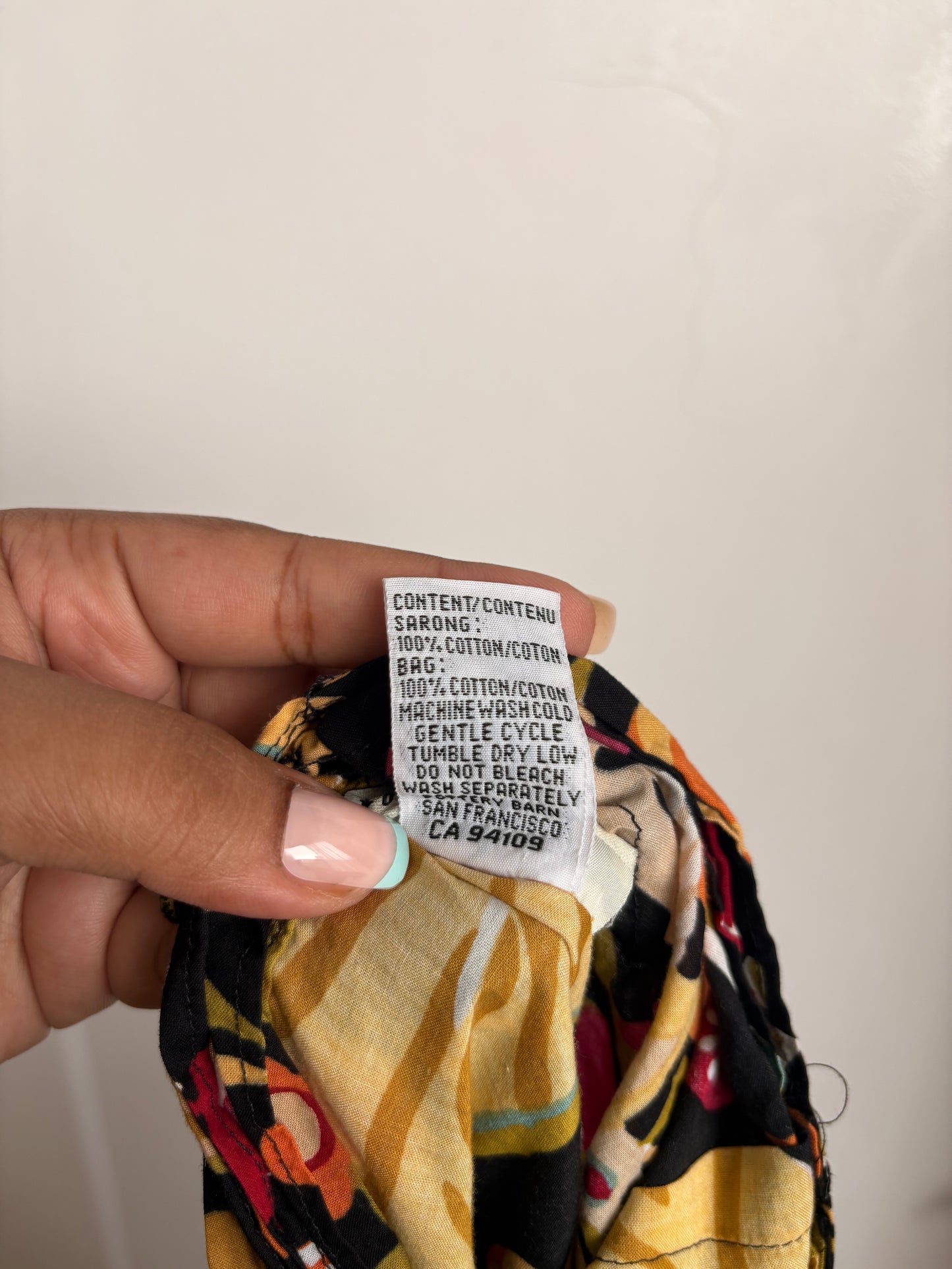 POTTERY BARN FLORAL WRAP SKIRT - L
