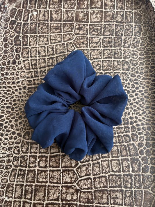 NAVY BLUE SCRUNCHIE