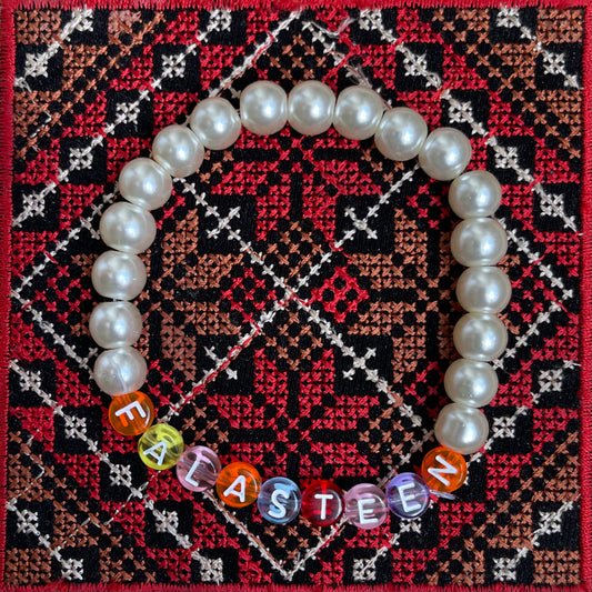 PEARL WATERMELON BRACELET - FALASTEEN