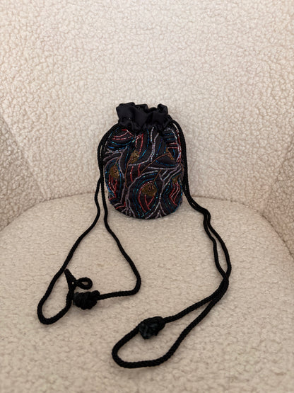 EMBELLISHED POUCH PURSE