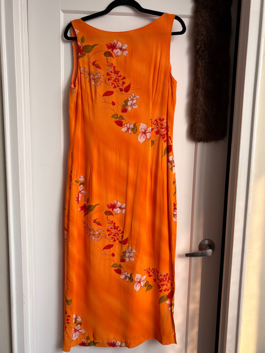 VINTAGE LOUBEN FLORAL MAXI DRESS - M